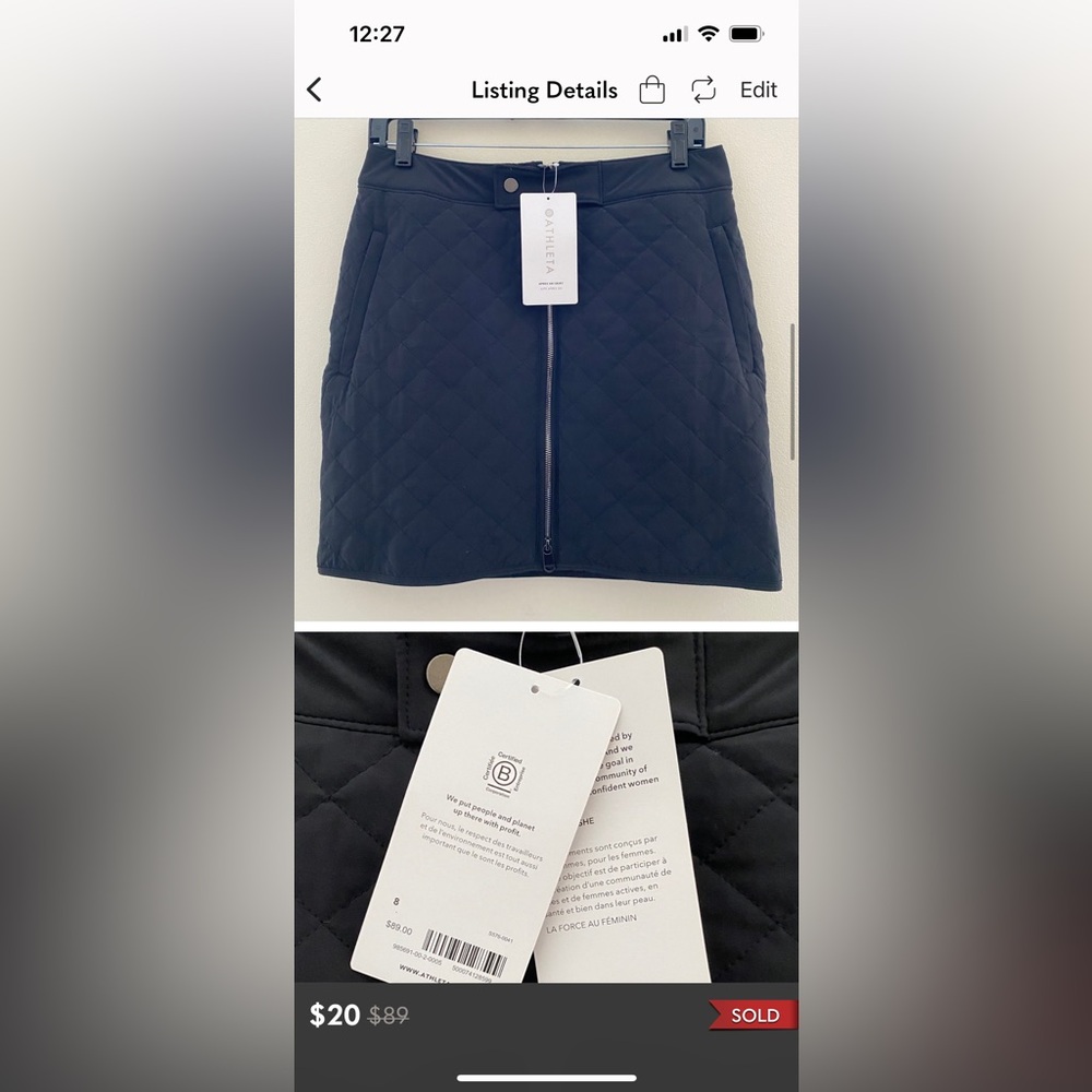 Repost - athleta apres ski skirt